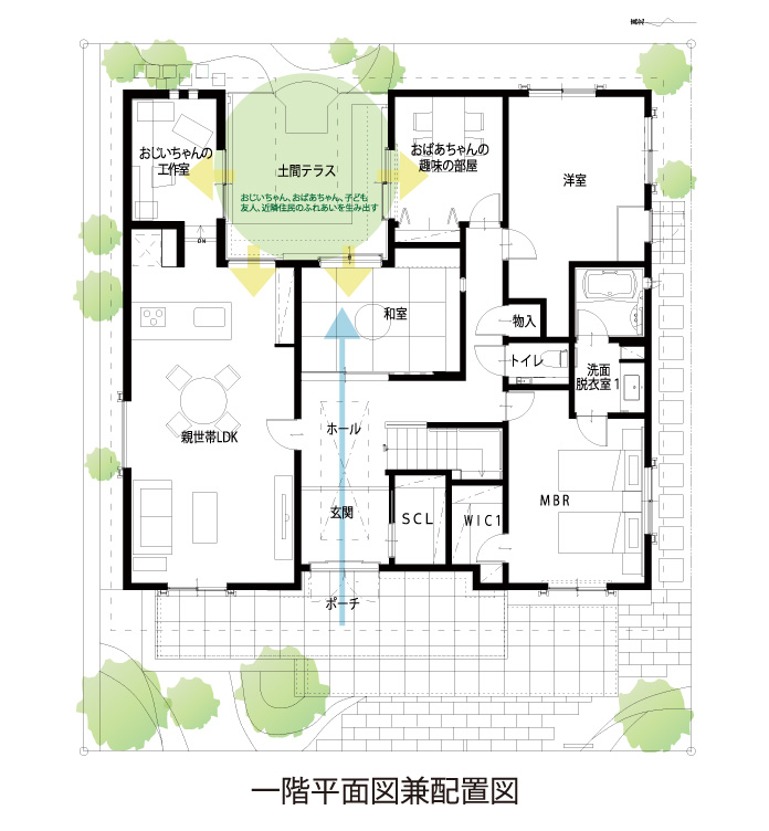 一階平面図兼配置図