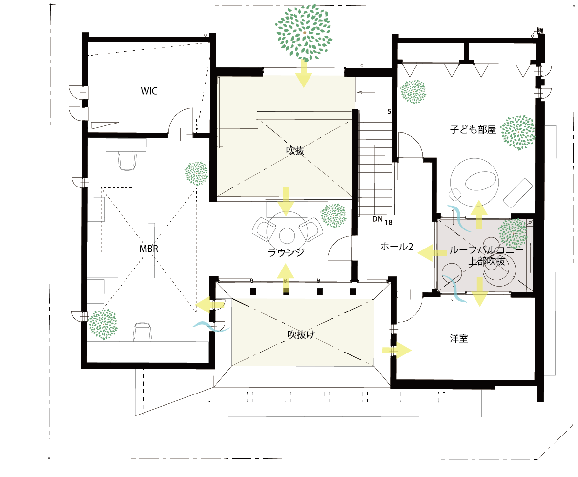 ２階平面図