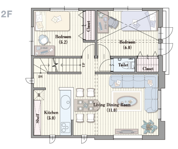 Model Plan2-間取2F